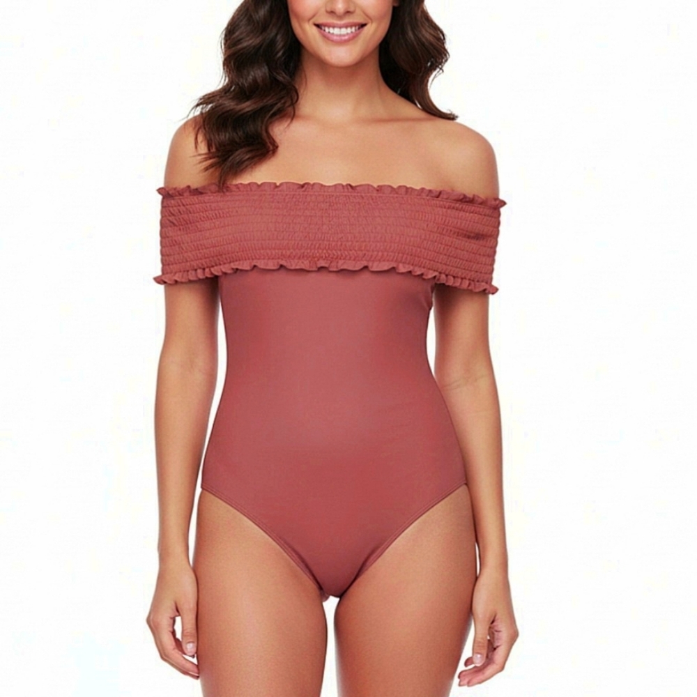 3/$20 Hot Kiss Off The Shoulder Bodysuit Women's Size Small